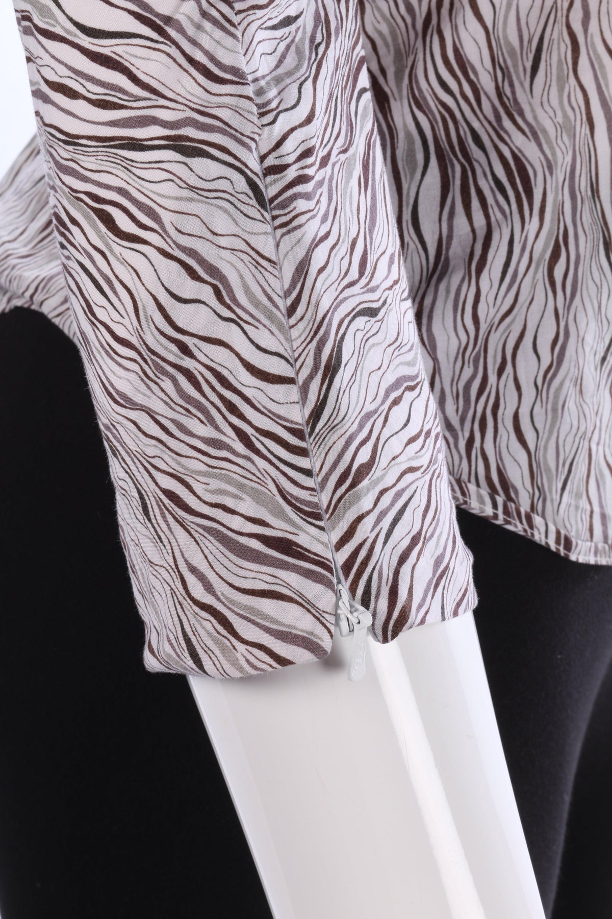 Paul Smith Black Label Blouse Brown Stripes Size 42 (UK10) - Ava & Iva