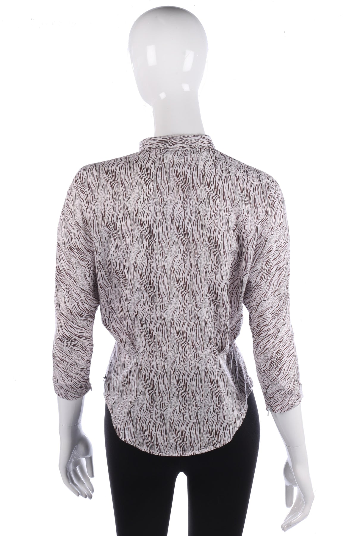 Paul Smith Black Label Blouse Brown Stripes Size 42 (UK10) - Ava & Iva