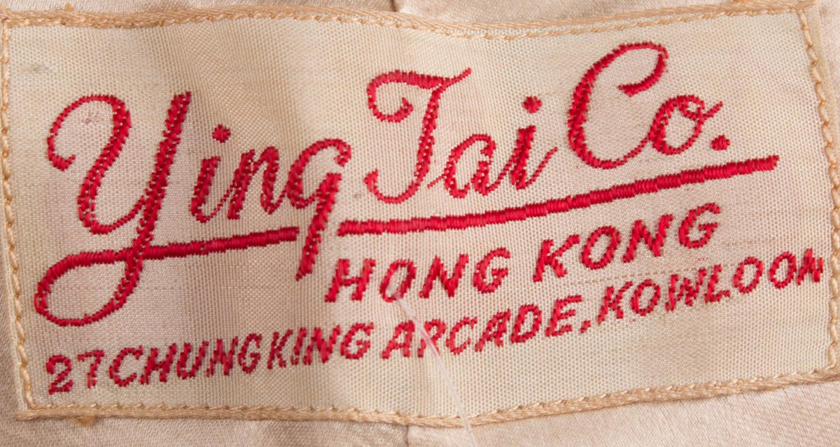 Ying Tai Co Vintage Chinese Jacket Gold Emboridered Size L - Ava & Iva