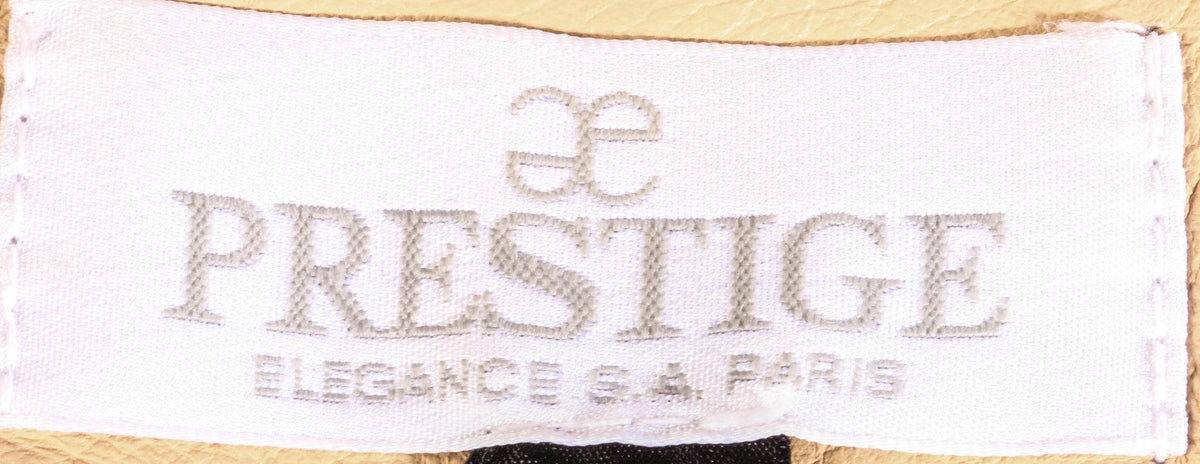 Prestige beige leather jacket with cutout detail label