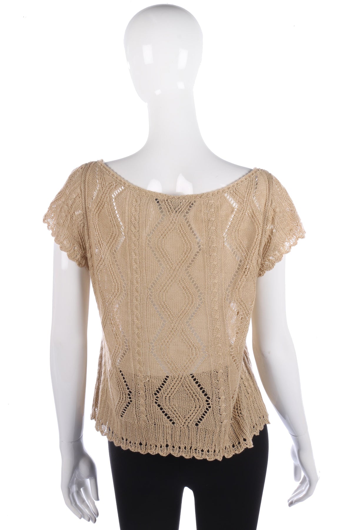 Ralph Lauren Knitted Linen Short Sleeved Summer Top Size M - Ava & Iva