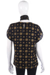 Fink Model Fabulous Vintage Top and Scarf Black and Gold UK Size 12 - Ava & Iva