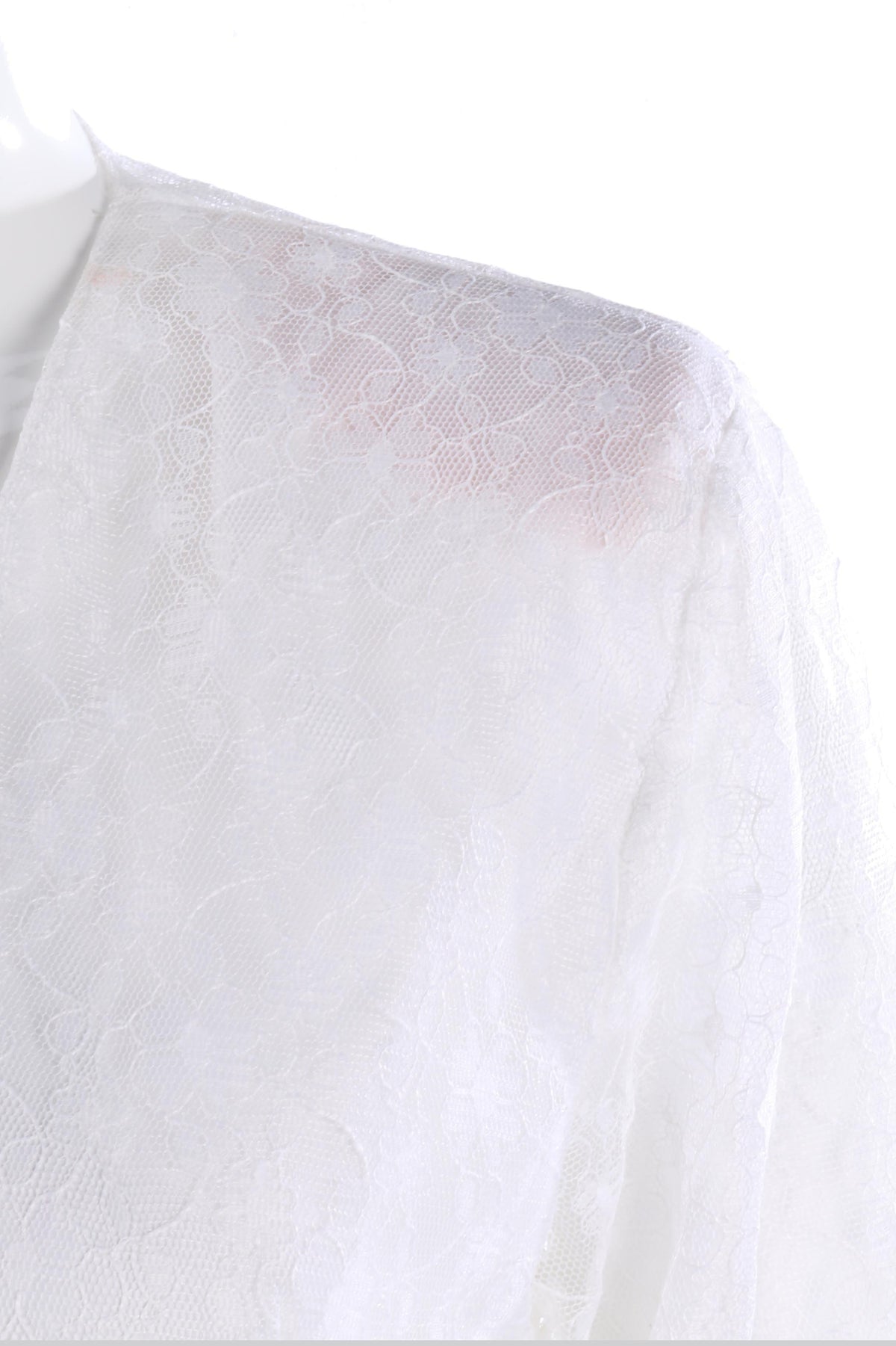 Vintage white lace button down top size M - Ava & Iva