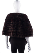 Fabulous Vintage Dark Brown Fur Stole One Size - Ava & Iva