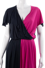 Gibi Roma Vintage Long Dress Pink and Black UK12/14 - Ava & Iva