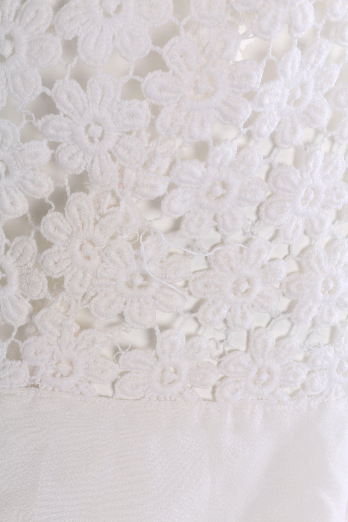 Fabulous 1950's vintage flower lace and crepe top size S - Ava & Iva