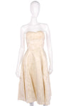 Short vintage strapless wedding dress and matching jacket size S - Ava & Iva