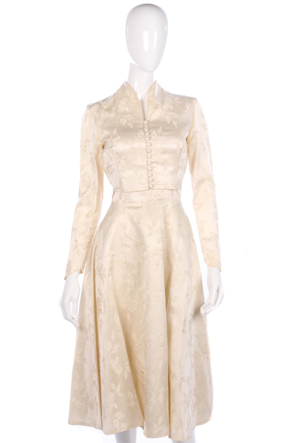 Short vintage strapless wedding dress and matching jacket size S - Ava & Iva