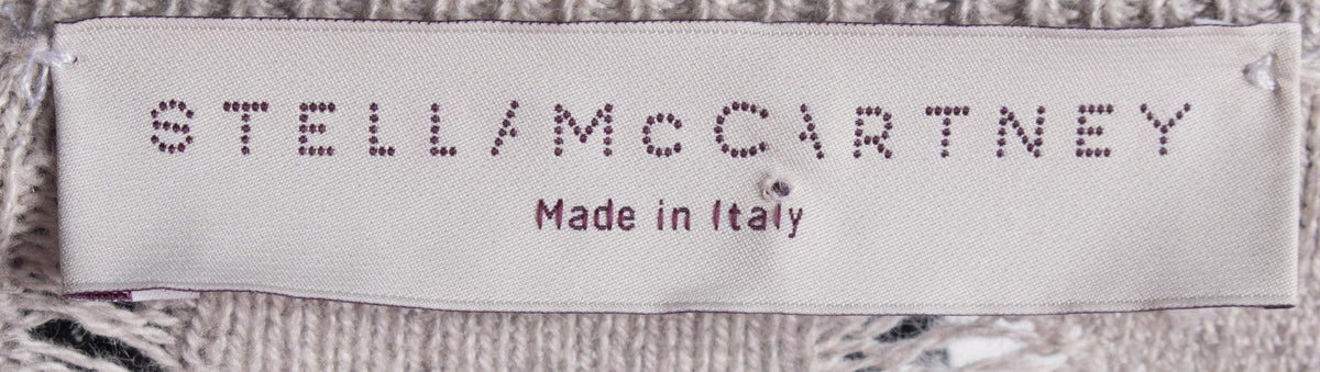 Stella McCartney Jumper Cotton Cashmere and Silk Mix Grey Size 38 (UK8) - Ava & Iva