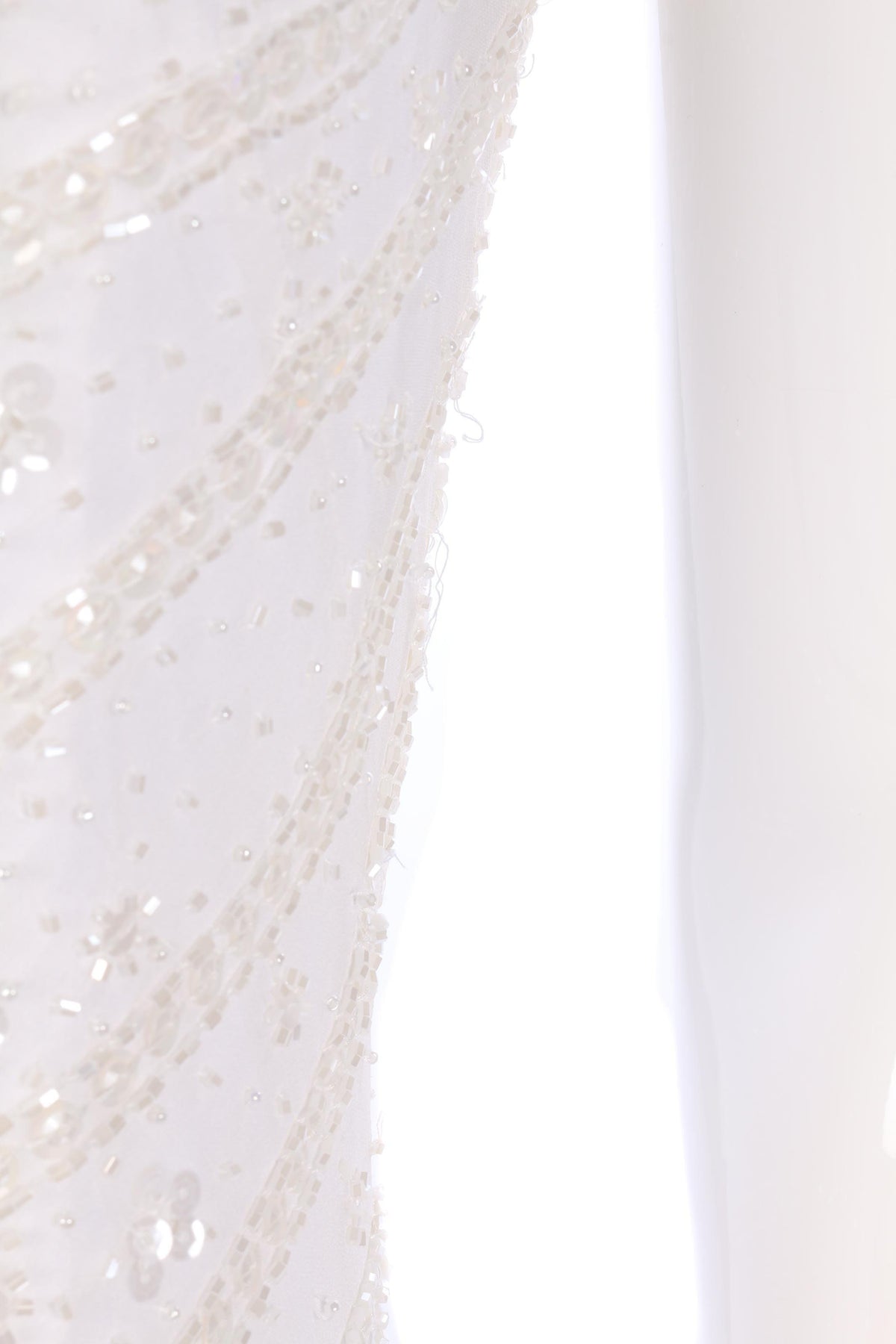 Anoushka Beaded Wedding Dress White Size 10 - Ava & Iva