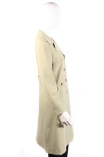 Long light green coat side