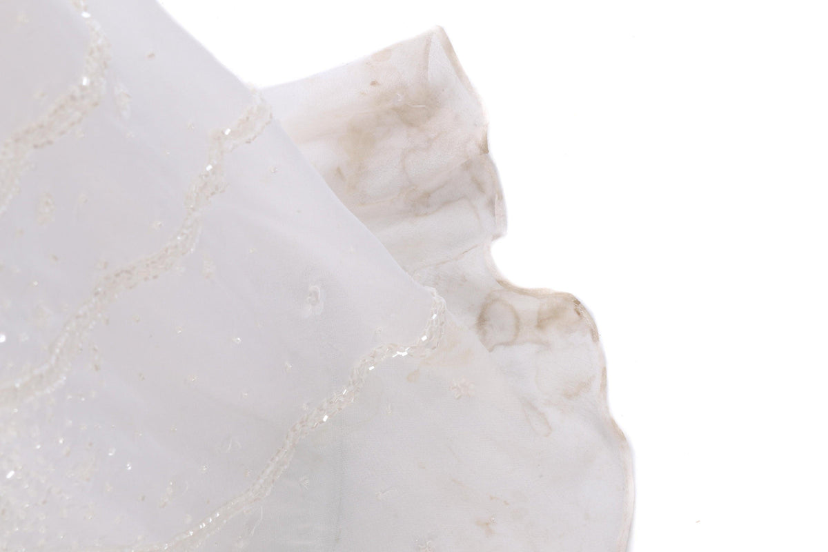 Anoushka Beaded Wedding Dress White Size 10 - Ava & Iva