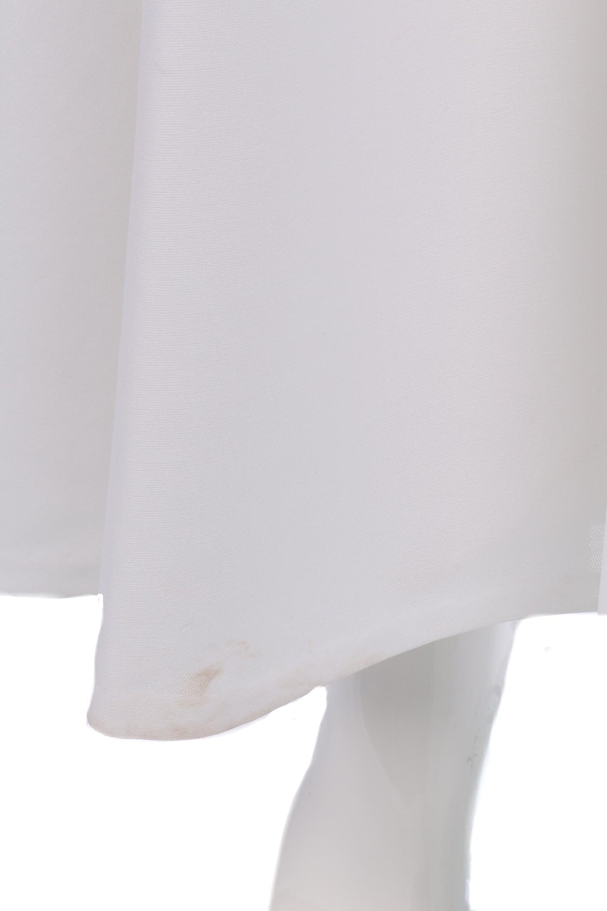 Vintage white wedding dress with flower lace and cuffed sleeves - Ava & Iva