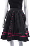 Mondi Skirt with Embroidery and Quilting.  Black Size 36 (UK8/10) - Ava & Iva