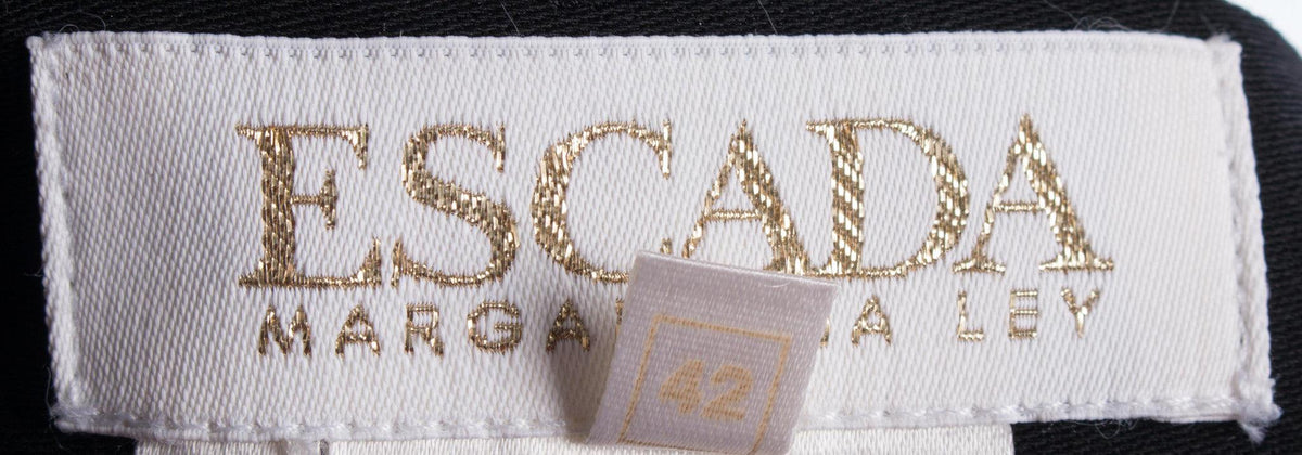 Escada Margaretha Ley Black 100% Wool Pencil Skirt 42 (UK14/16) - Ava & Iva