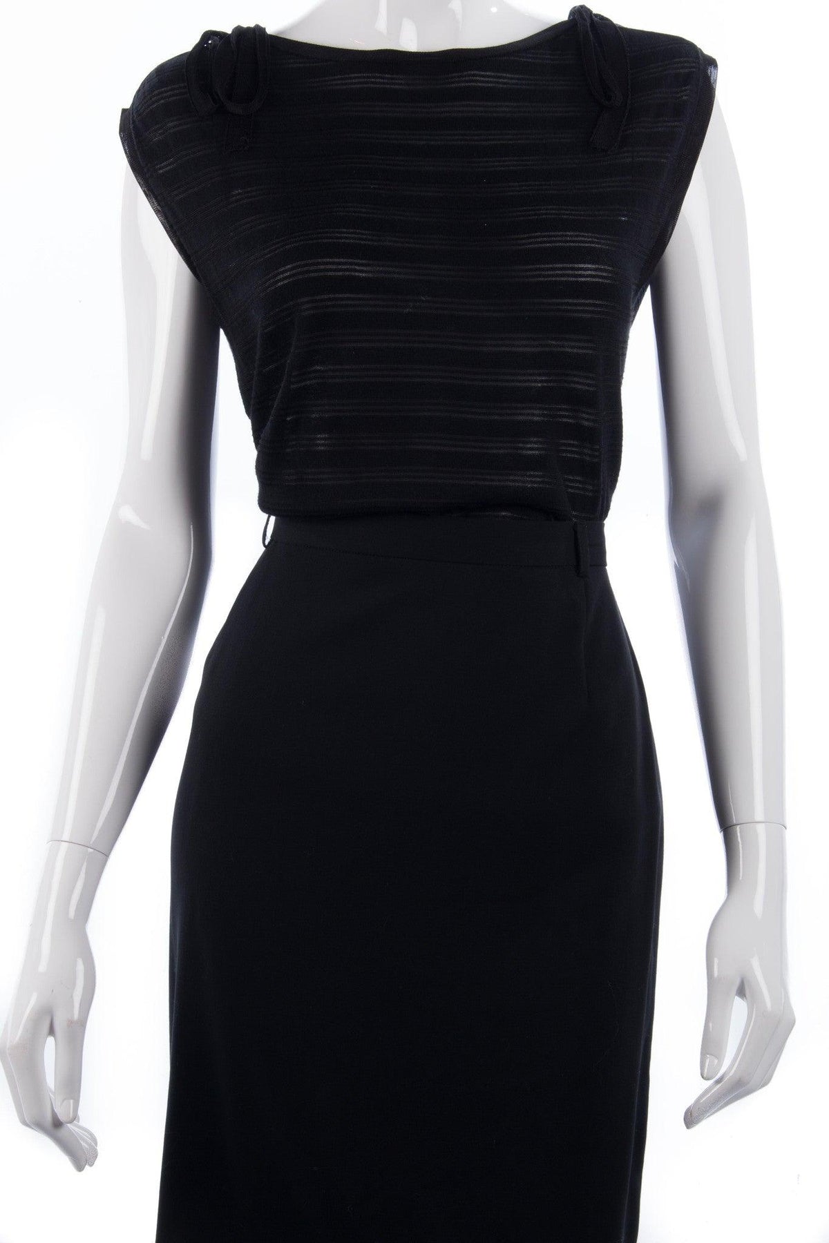 Escada Margaretha Ley Black 100% Wool Pencil Skirt 42 (UK14/16) - Ava & Iva