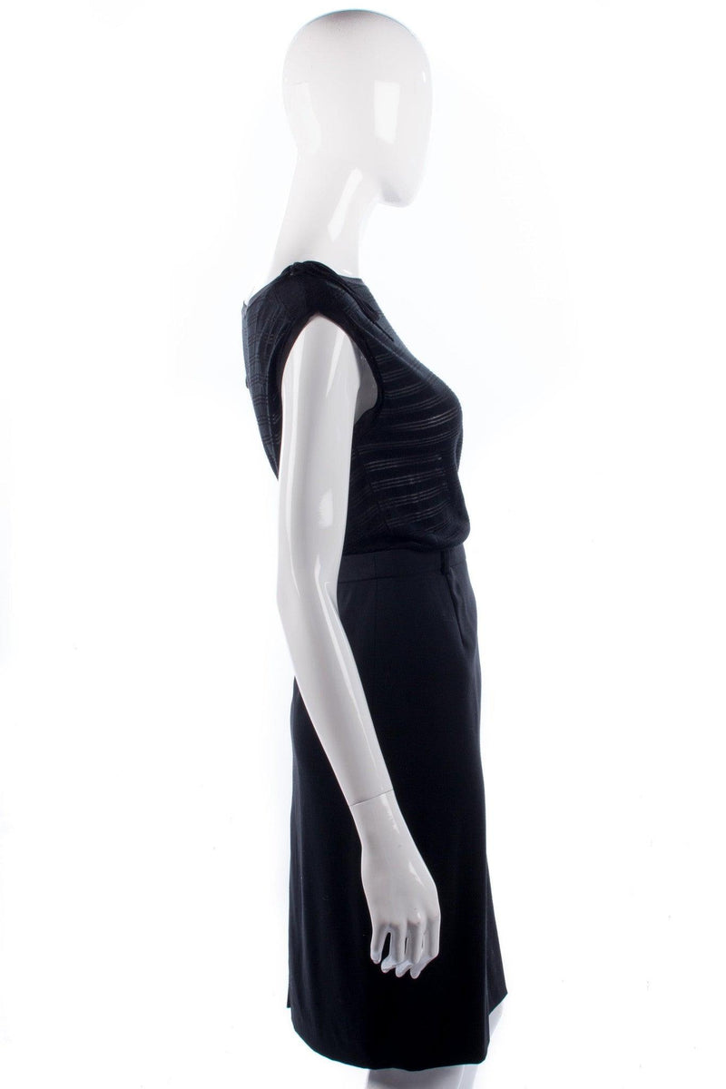 Escada Margaretha Ley Black 100% Wool Pencil Skirt 42 (UK14/16) - Ava & Iva