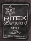 Ritex of Switzerland brown velvet jacket label