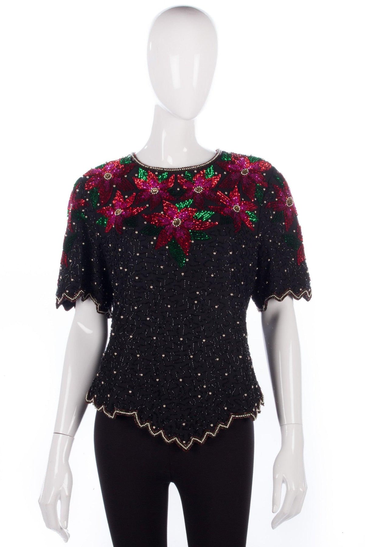 Sequinned evening top Laurence Kazar New York - Ava & Iva
