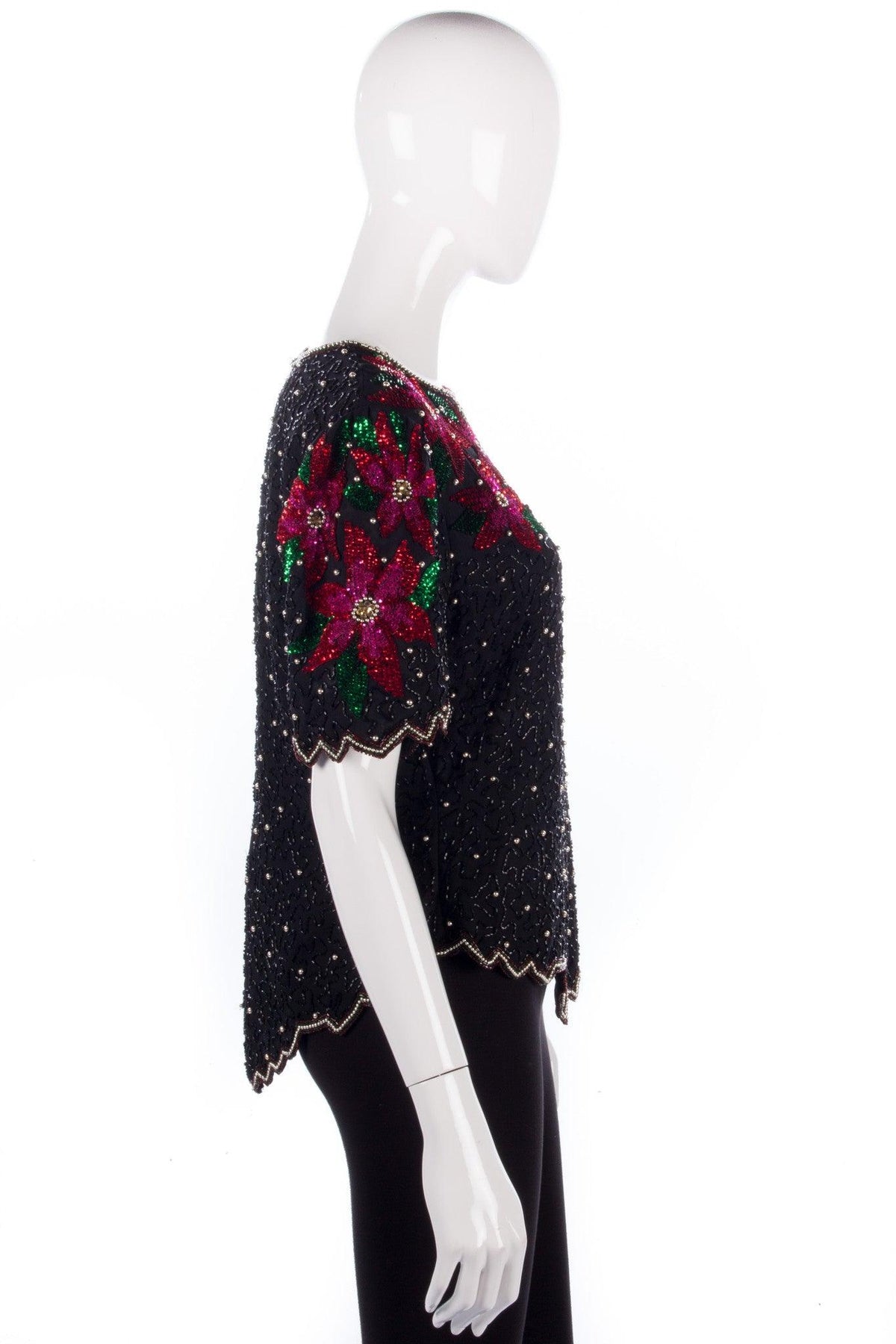 Sequinned evening top Laurence Kazar New York - Ava & Iva