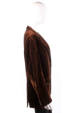 Ritex of Switzerland brown velvet jacket side
