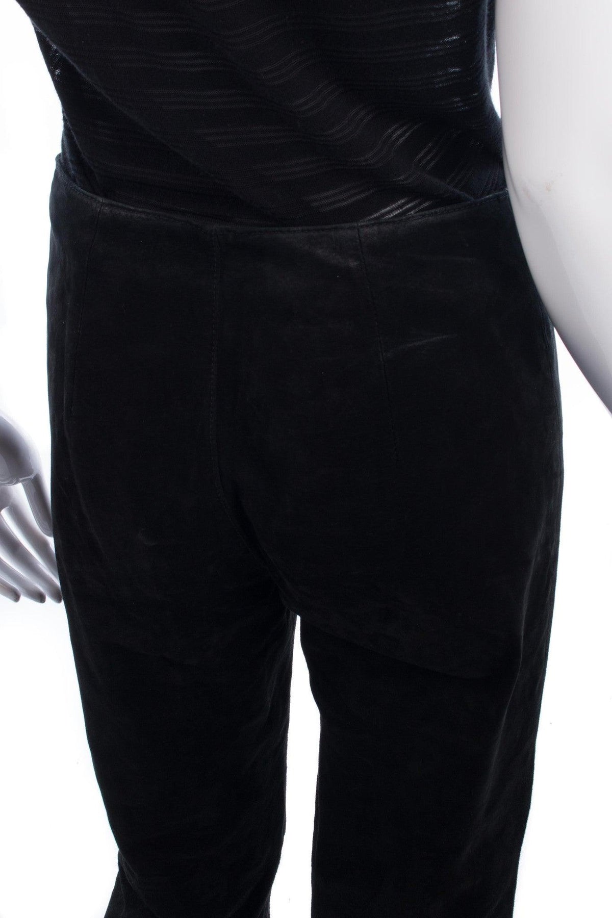 Live A Little Suede Trousers Black Size S - Ava & Iva