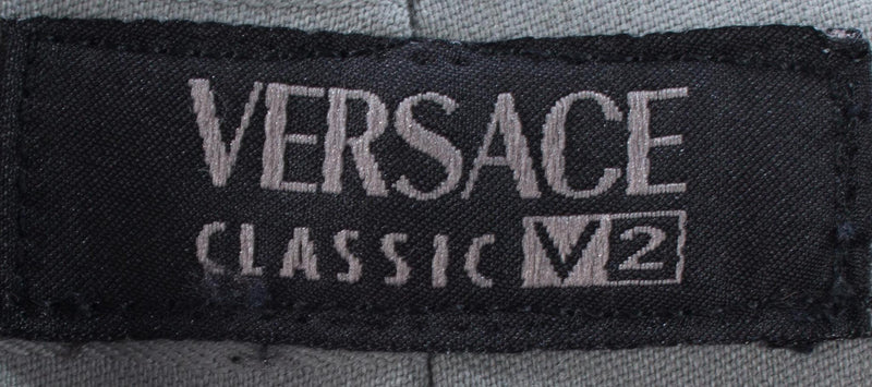 Versace Classic V2 Touser Suit Grey Wool IT Size 42 (UK10) - Ava & Iva