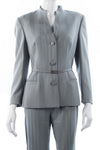 Versace Classic V2 Touser Suit Grey Wool IT Size 42 (UK10) - Ava & Iva
