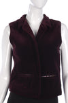 Annie Gough at Gemini Vintage Velvet Plum Waistcoat UK12/14 - Ava & Iva