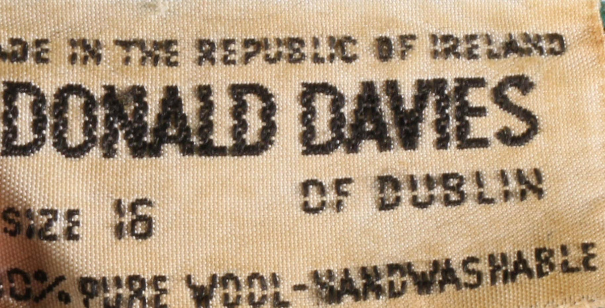 Donald Davies blue checked dress size 16 label