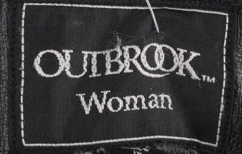 Outbrook women's black leather coat size 14/16 - Ava & Iva