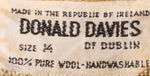 Donald Davies mustard checked dress size 14 label