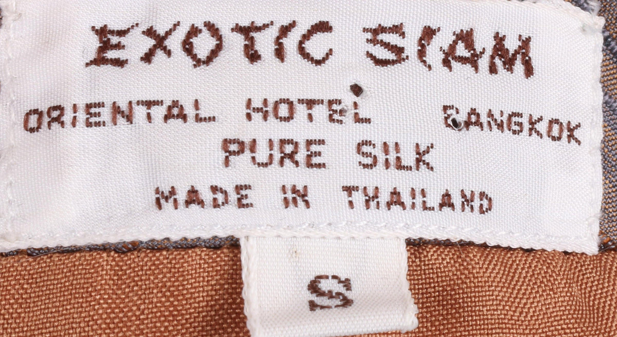 Exotic Siam Pure Silk Blazer Bronze Size S/M - Ava & Iva