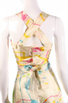 Amazing paint splattered print top and skirt back detail