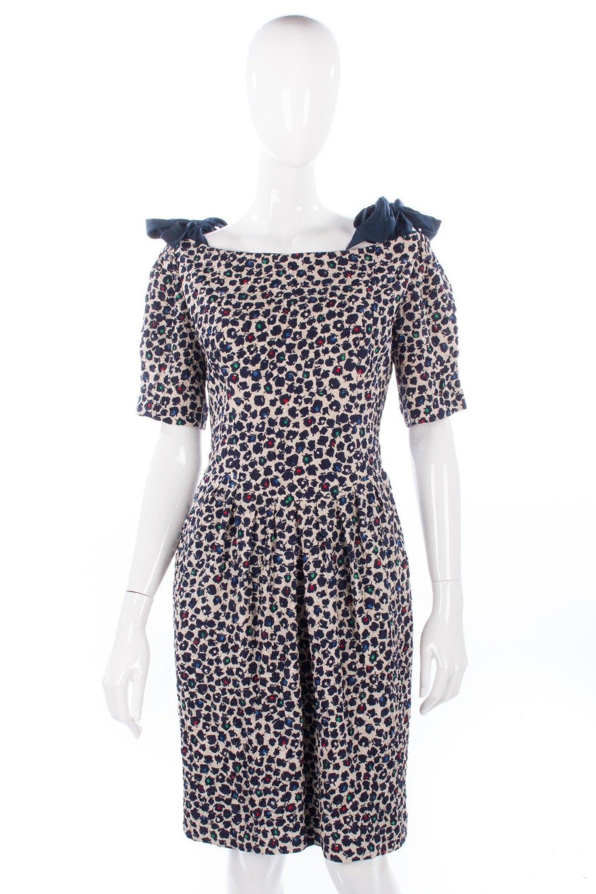 Beatrice Hypendahl dress size 8 white and blue - Ava & Iva
