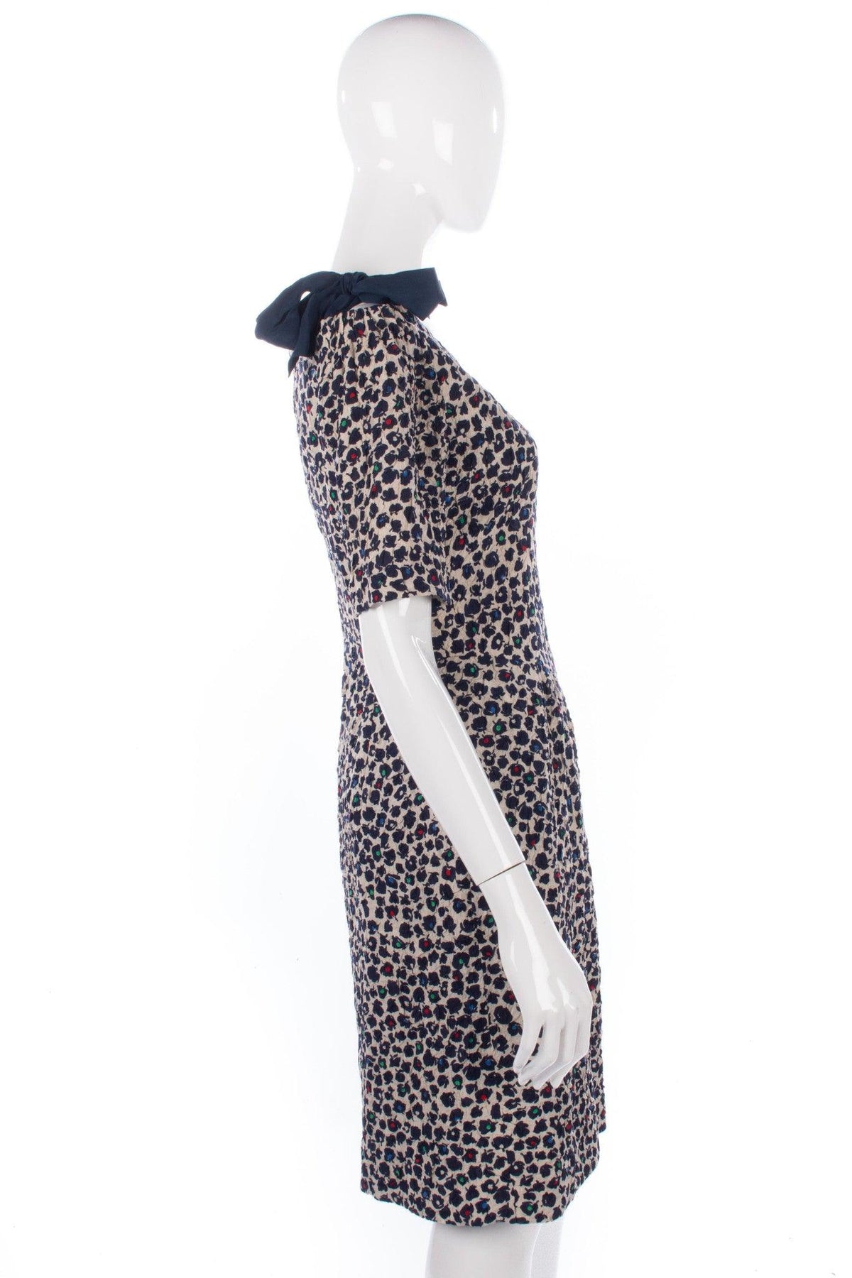 Beatrice Hypendahl dress size 8 white and blue - Ava & Iva