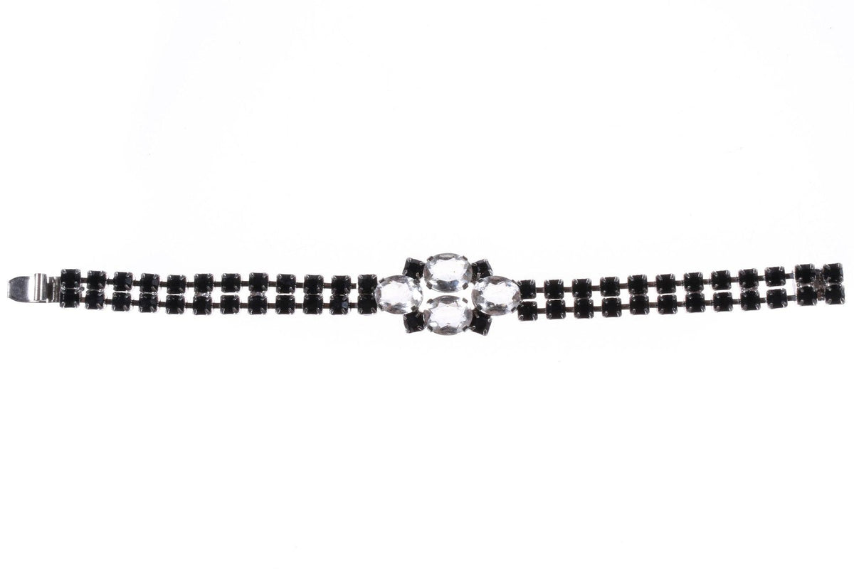 Black bracelet with centre detail