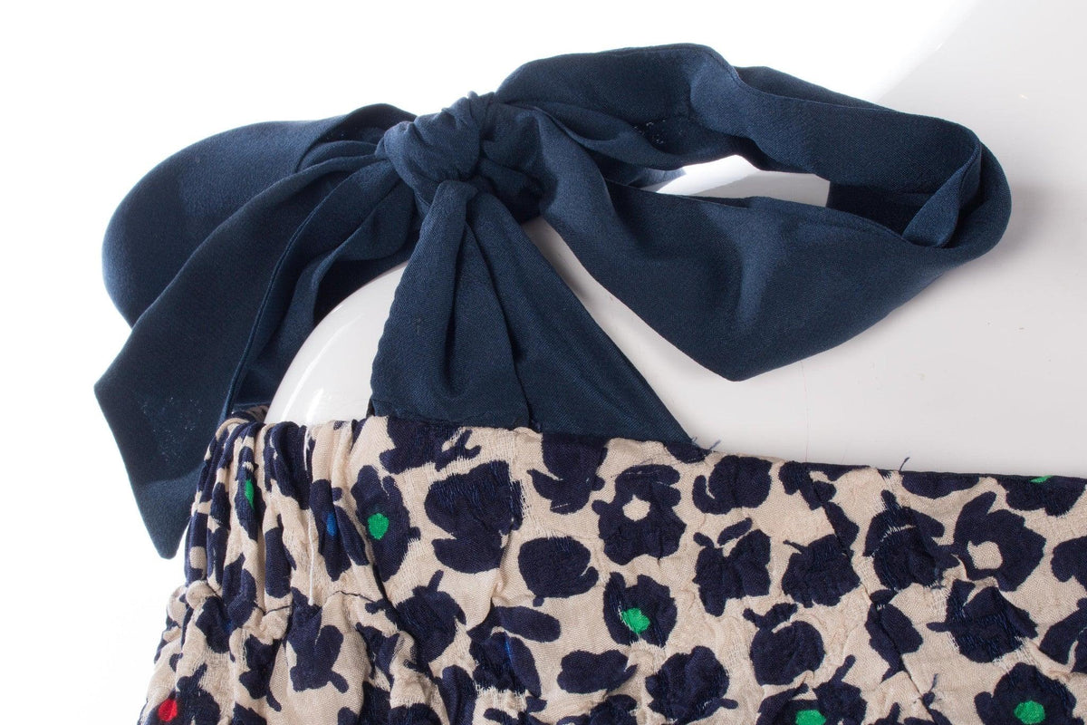 Beatrice Hypendahl dress size 8 white and blue - Ava & Iva