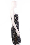 Paul Smith Blue Label Dress 100% Silk Black and White Floral Size 40 UK12 - Ava & Iva