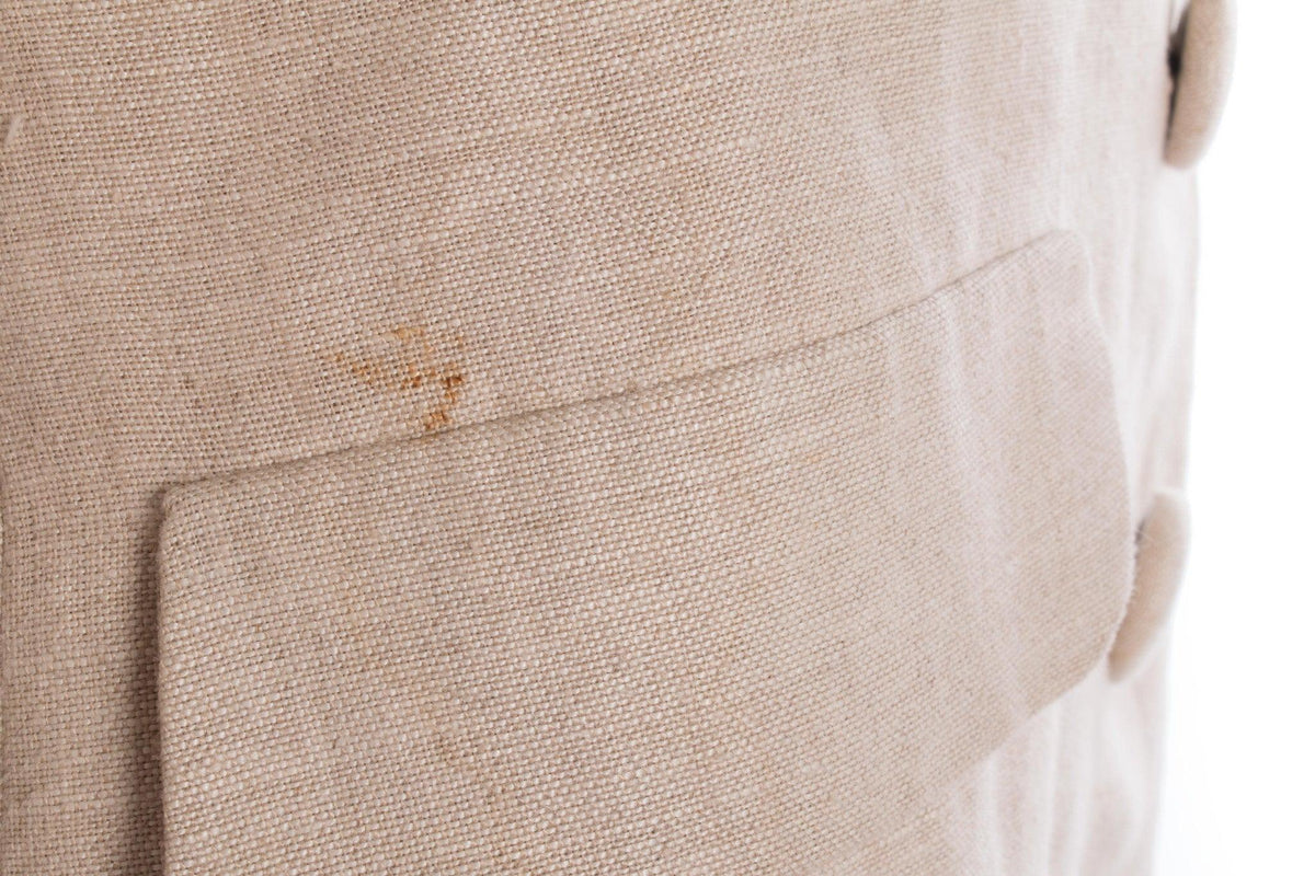 Vintage Linen Silk Lined Jacket Cream Size 12 - Ava & Iva