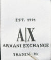 Armani Exchange Knee Length Skirt Black with Blue Pattern Size 6 - Ava & Iva