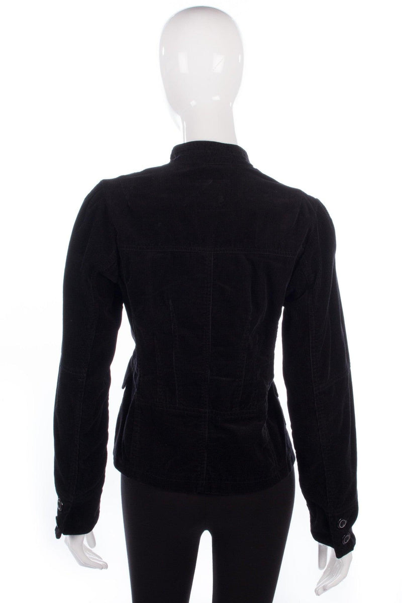 Rodi Casual Corduroy Jacket Black Size 12 - Ava & Iva