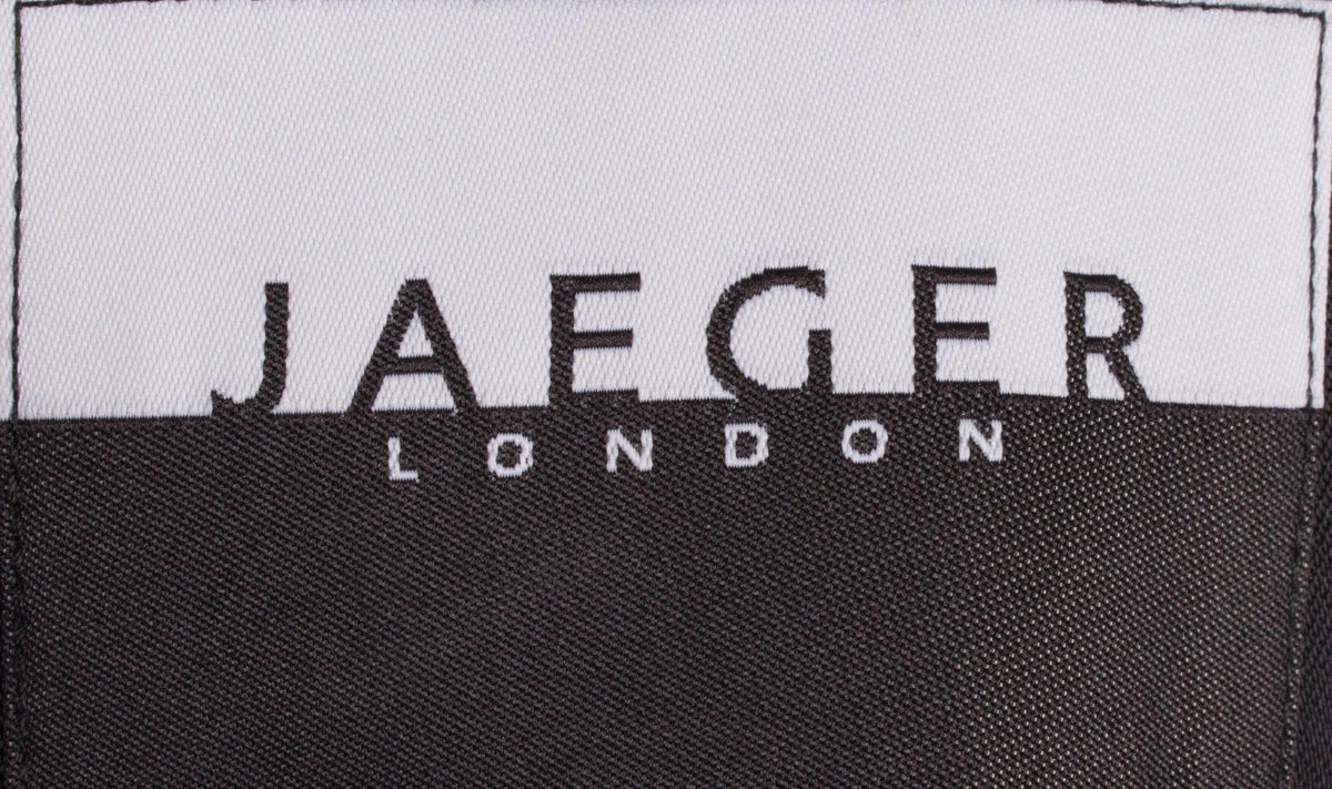 Jaeger Dinner Jacket Style Jacket Blue wih Black Edging Size 8 - Ava & Iva