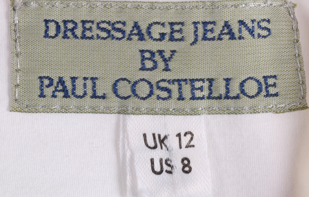 Paul Costelloe White Cotton Shirt UK Size 12 - Ava & Iva