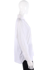 Paul Costelloe White Cotton Shirt UK Size 12 - Ava & Iva