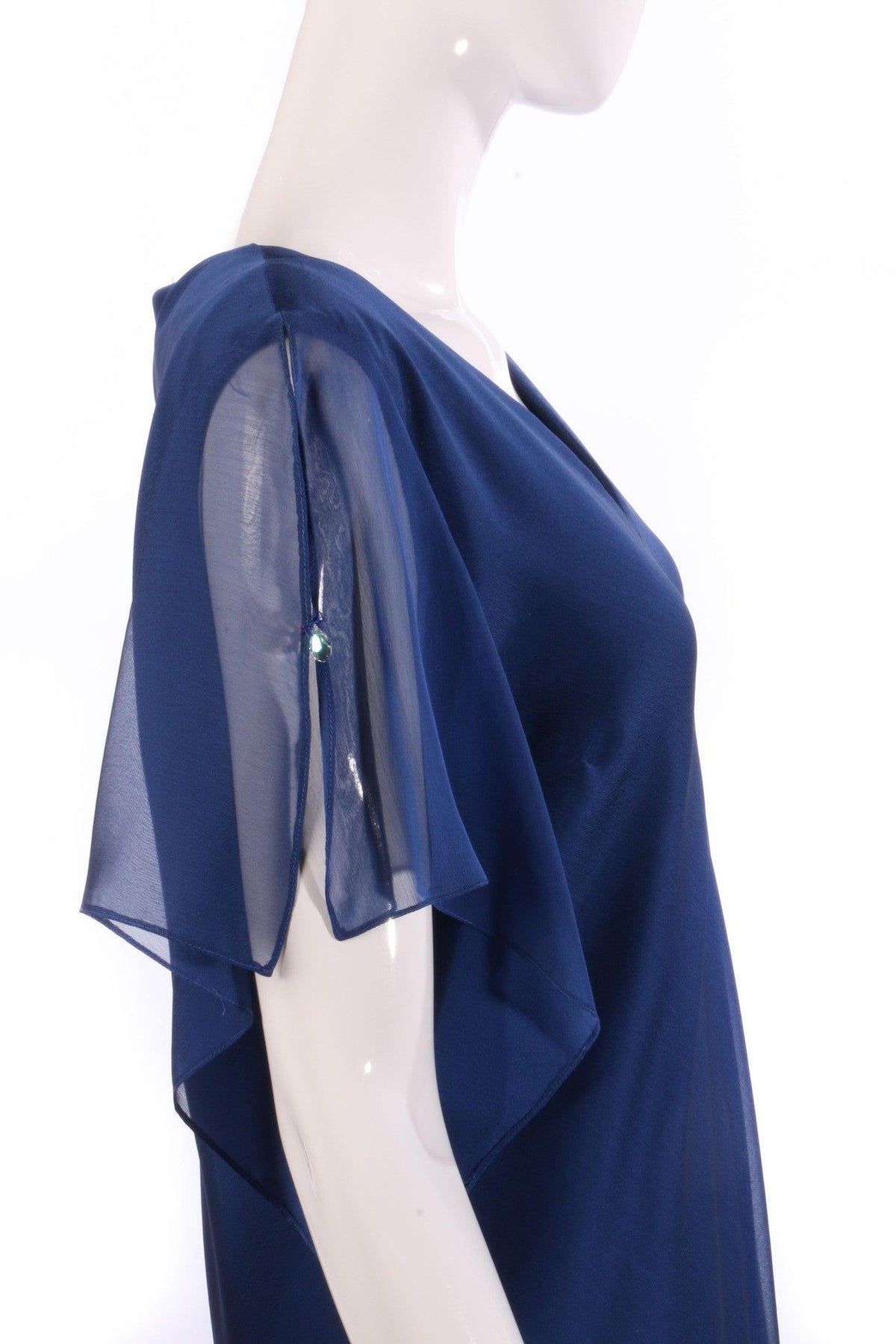 Blue ball gown  detail