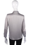 Precis Petit  Blouse with Teardrop Buttons Grey/Silver Size 8 - Ava & Iva
