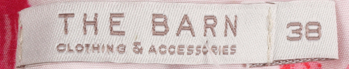 The Barn Cotton Sleevelss Summer Dress. Floral Print Pink Eur38 - Ava & Iva