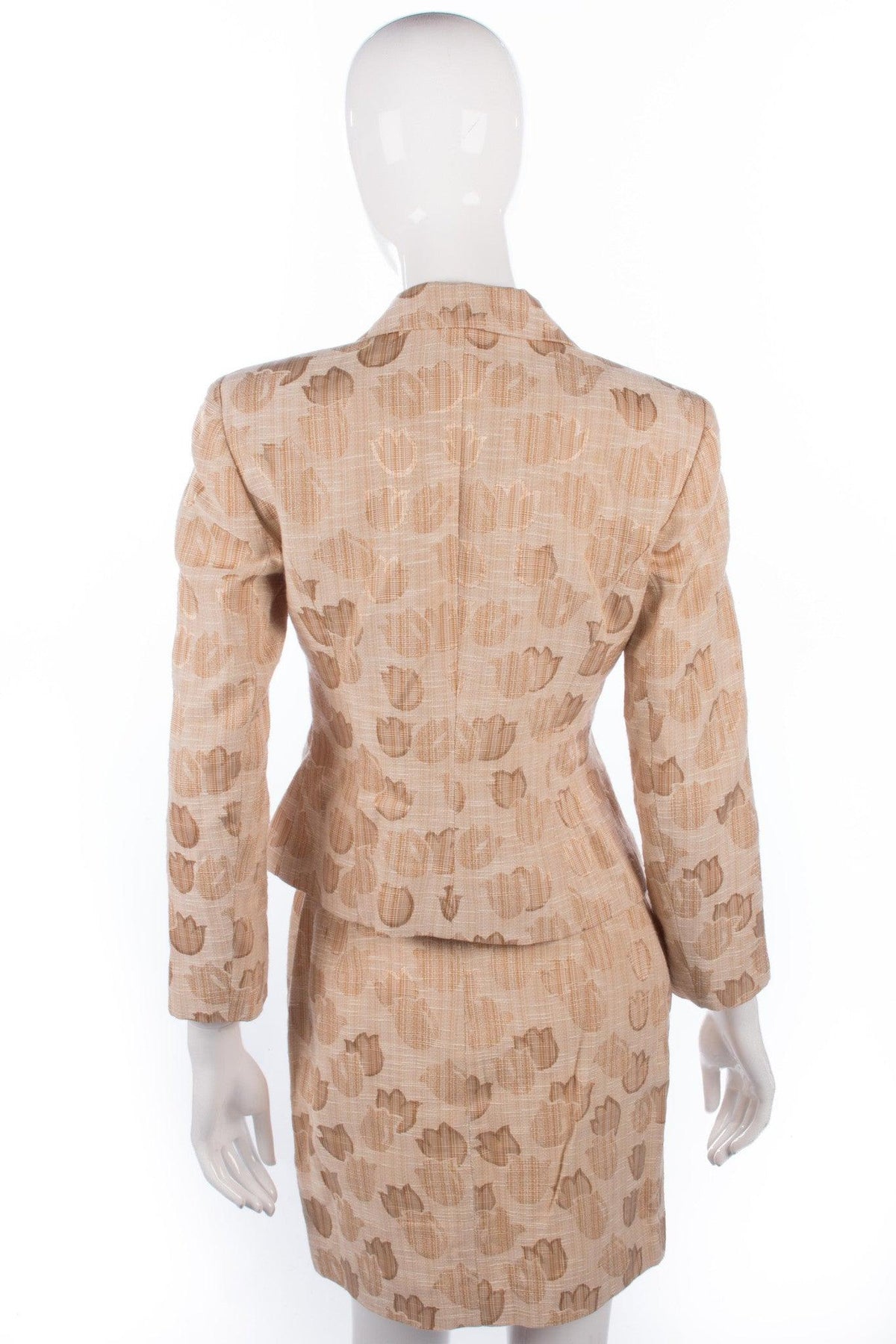 BANU Paris Cream Cotton Skirt Suit Size 8/10 - Ava & Iva