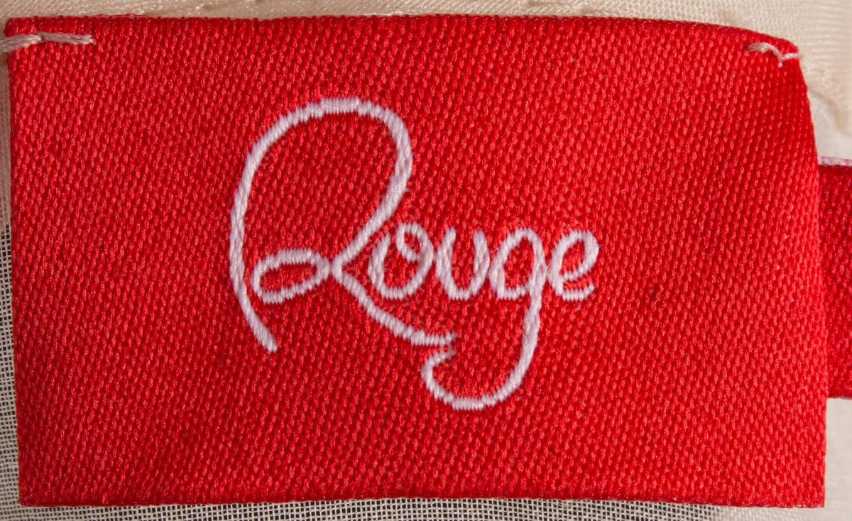 Rouge cream sheer silk fantastic wrap around blouse - Ava & Iva